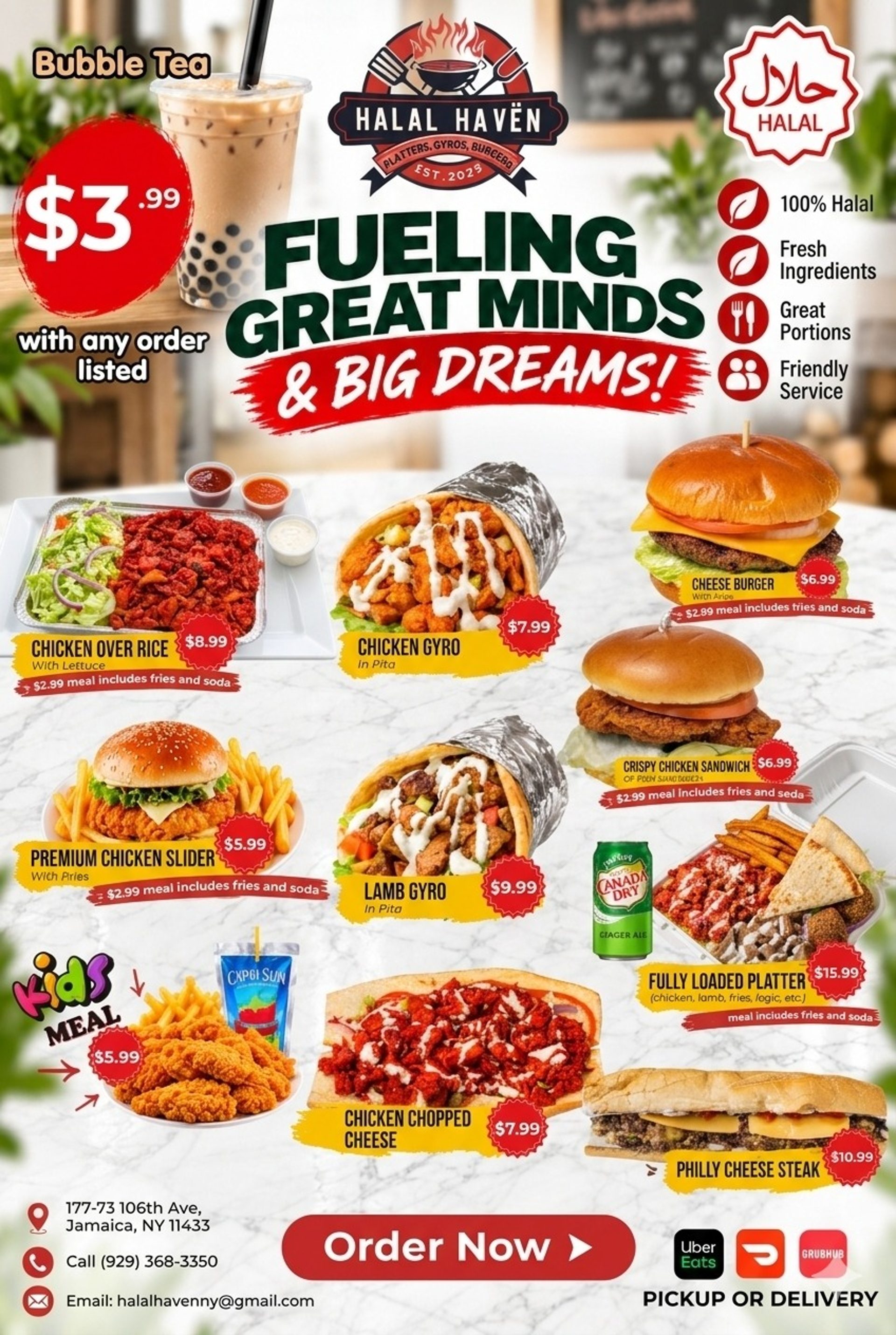 Fuel Your Day with Jamaica’s Ultimate Halal Mashup 🔥